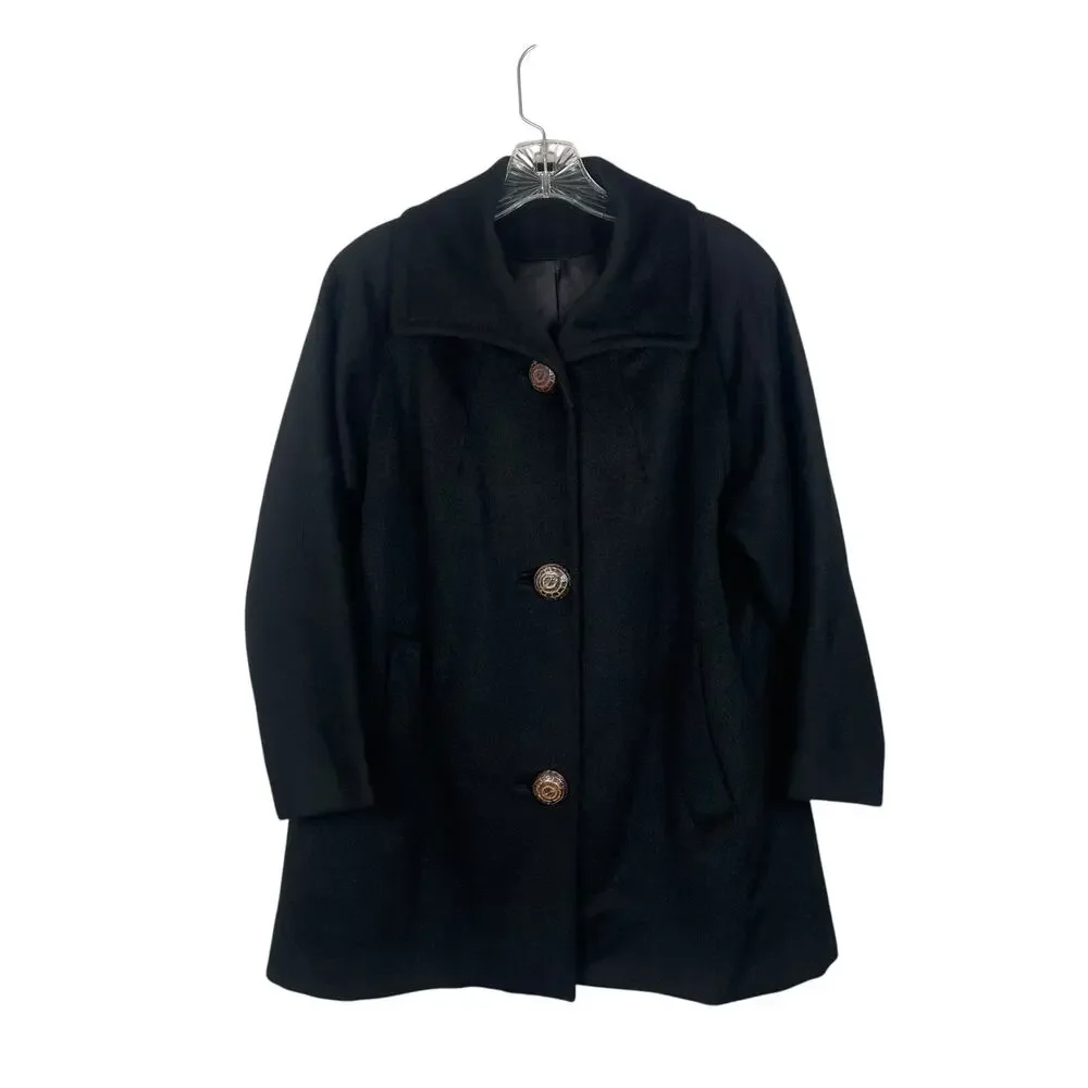 VINTAGE DEL MAR by RICE Black Coat-Women's Size Small/Medium - Picture 1 of 5